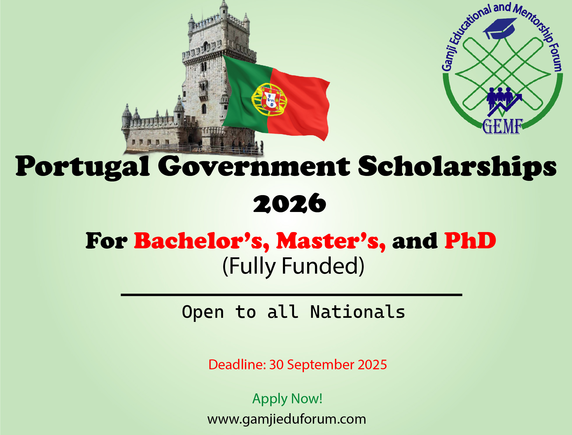 Portugal Government Scholarships 2026